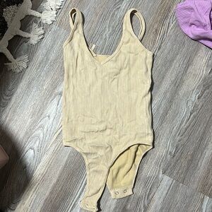 beige body suit